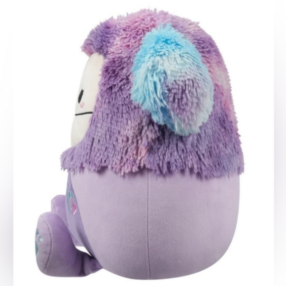 Squishmallows 16" Eden the Purple Bigfoot Valentines Day Yeti Heart Plush NWT - Picture 2 of 8